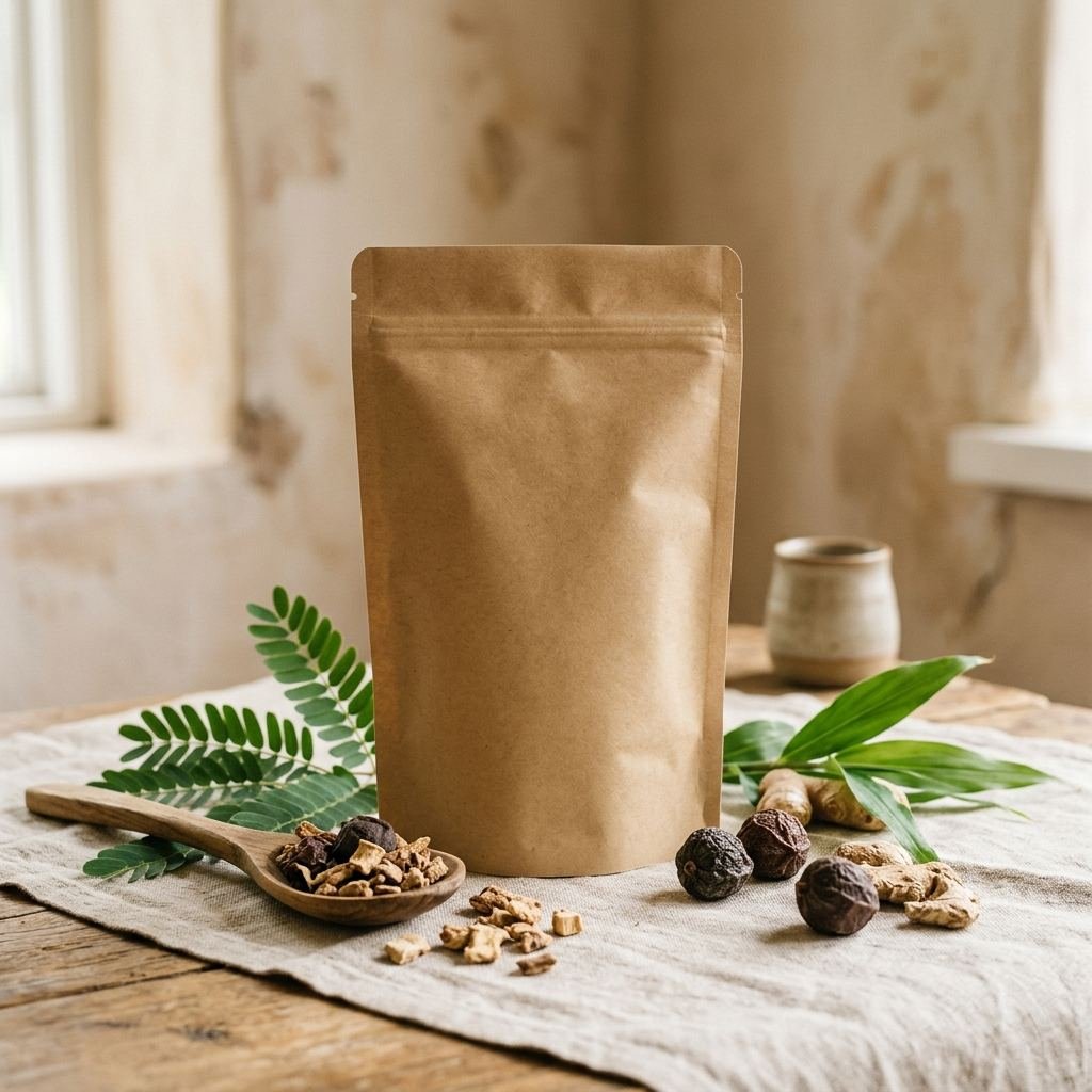 Wellness tea botanical product concept